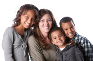Family Mother Daughter Sons 